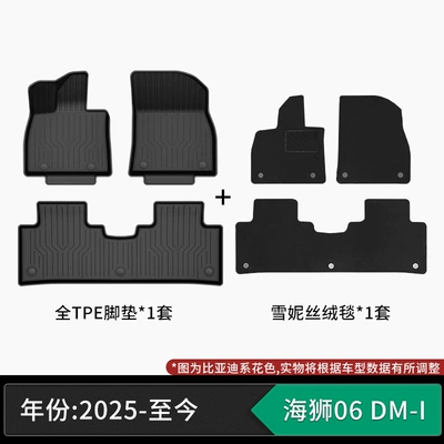 custom-made car mats, automotive-grade | Modelə uyğun ayaqaltı - 2025-present-byd-seashore-06-dm-i-tpe-floor-mats-sherpa-fleece-blanket-please-specify-vehicle-year-when-ordering