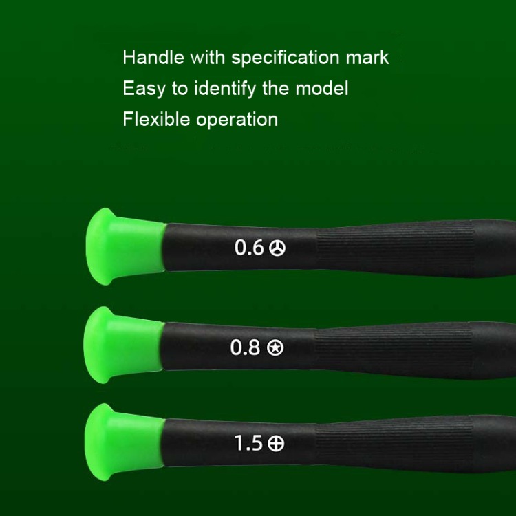 30 piezas de venta de tornillo de sombrero de color lote de herramientas de mantenimiento de relojes digitales de teléfonos móviles, serie: 1.5 cruz