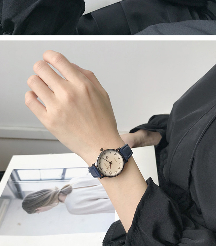 İktisat sınavları için sınavya özel kadın saati, kız öğrenciler için sessiz kuvars saat, su geçirmez, niş, sade yeni model.