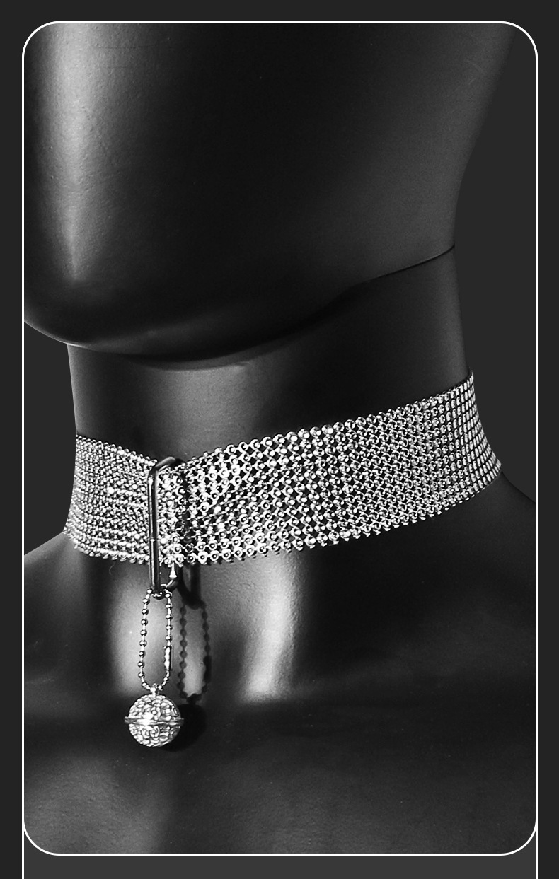 SM Bondage Kit 7-Piece Set with Metal Handcuffs, Pink or Black, Adult Couples Play — detail image 10