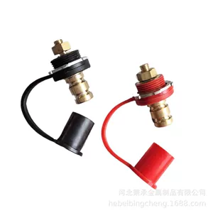 Car Yacht Rv Battery Terminal Connector 3/8 Black and Red Binding Post 250A Battery Charger Jumping Post