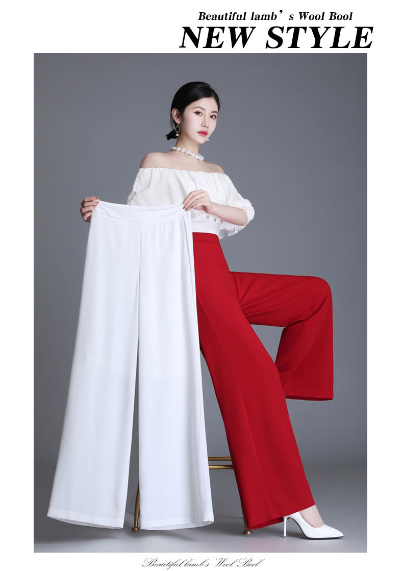 spring new chiffon wide-leg pants NSYY45569