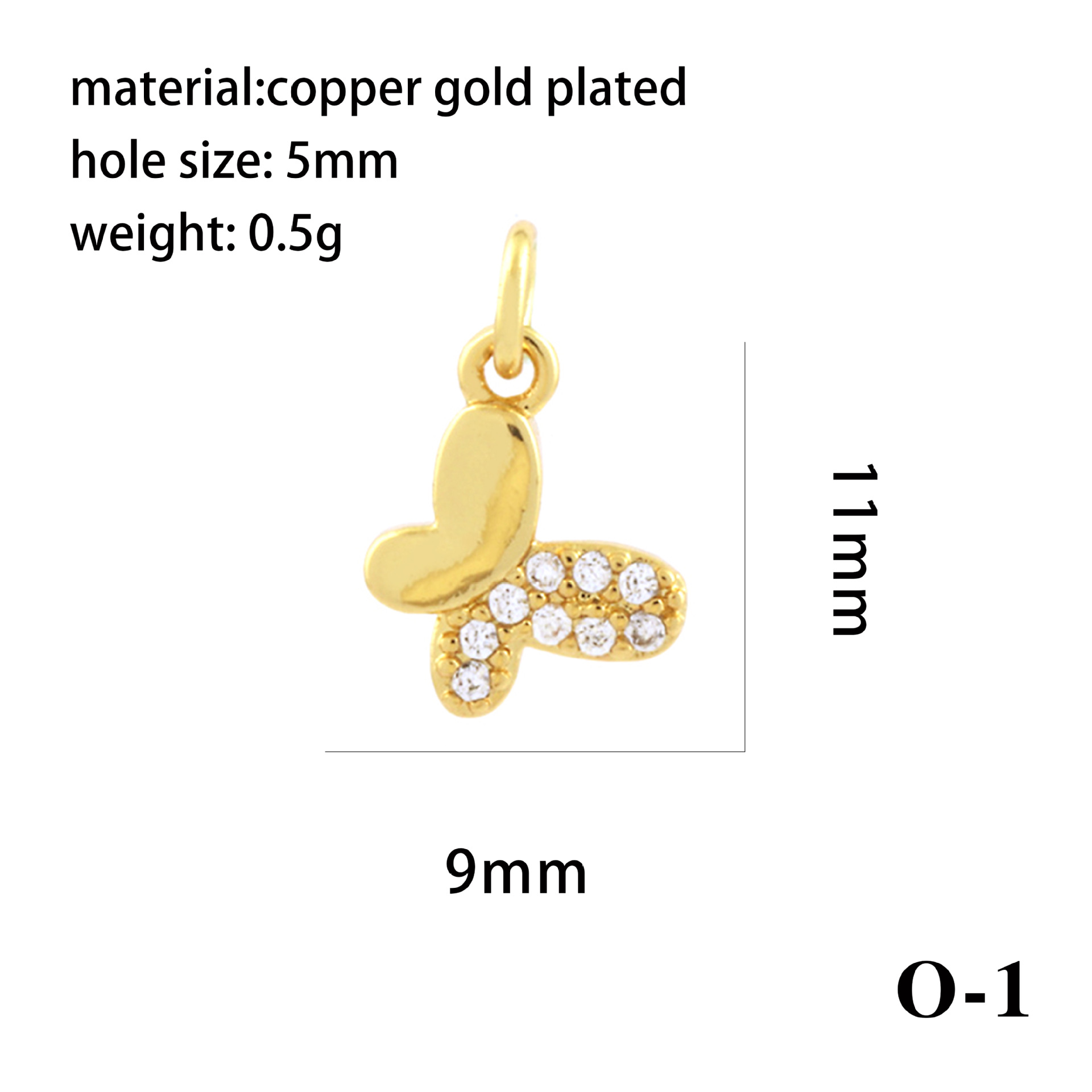 1 Piece Copper Zircon 18K Gold Plated Plating Inlay Pendant display picture 17