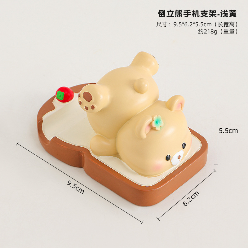 Soporte para teléfono móvil rana linda estación de oficina creativa cosas buenas decoraciones de escritorio regalos de cumpleaños niñas