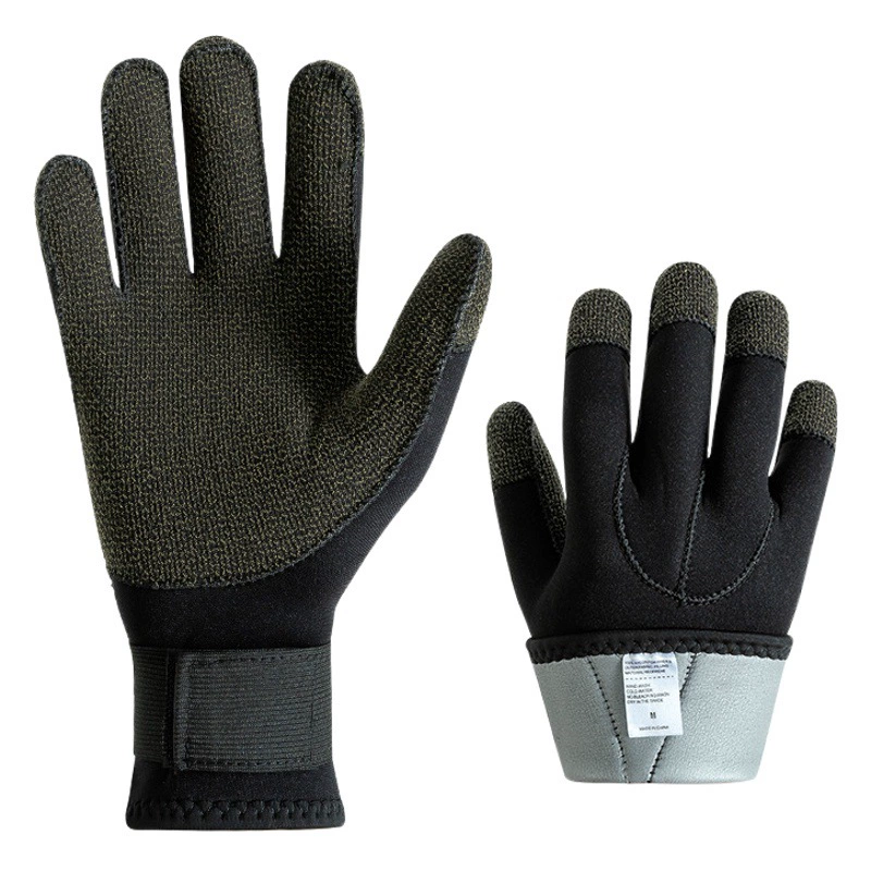 Новые кевларовые перчатки для дайвинга 3/5 мм, устойчивые к порезам, износостойкие, нескользящие, для ловли крабов, устойчивые к царапинам, для зимнего плавания, теплые перчатки для снорклинга