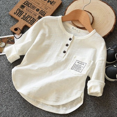 Big boy Base coat Boy Long sleeve T-shirt 2022 spring and autumn CUHK Easy handsome spring clothes jacket