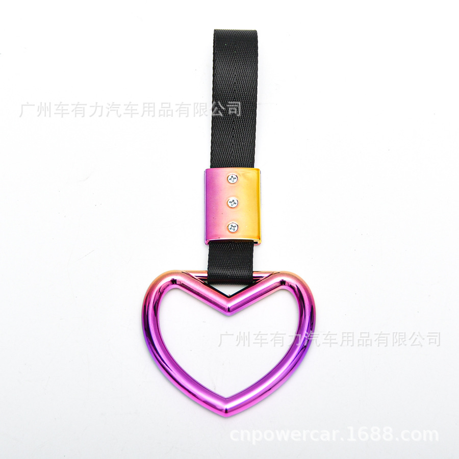 Anillo de Tirón Colorido JDM para Auto, Anillo de Advertencia con Corazón JDM Colorido, Anillo de Tirón con Diseño de Hello Kitty/Corazón image 8