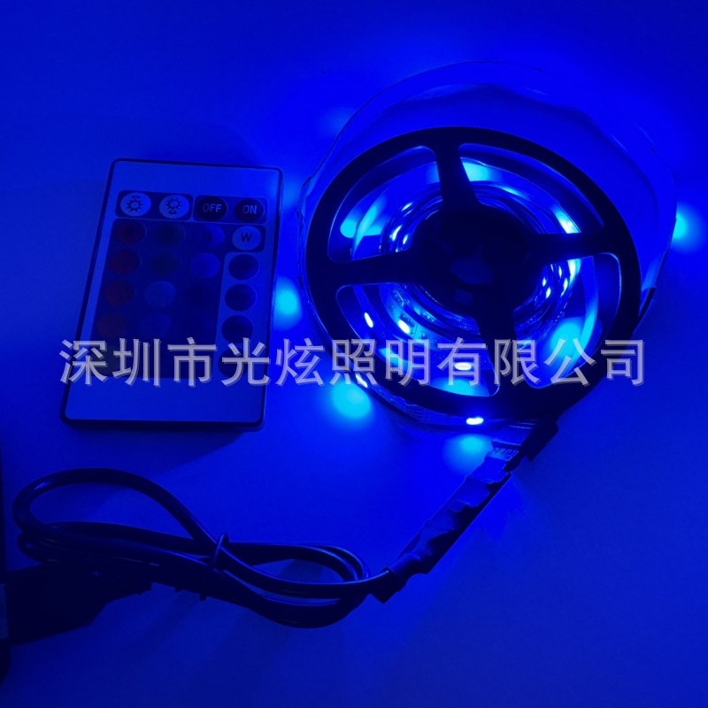 (2개) 플러그 세트 5VRGB 분위기 전자 스포츠 시트 디스플레이 자체 접착 LED 유연한 라이트 바 도매 USB 조명