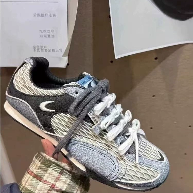 Рыболовные сетки Толстая подошва дышащая повседневная спортивная обувь для беговой дорожки