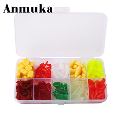 175件蠕蟲套裝 假餌套裝  路亞餌 假餌魚餌 軟餌垂釣魚餌料漁具