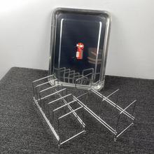 不锈钢饼架鲜肉饼沥油架高脚葱油饼肉饼架电饼铛架白吉馍摆放架