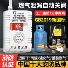 炎井ガス警報器家庭用飲食天然ガス液化ガス漏れ警報器連動自動遮断弁