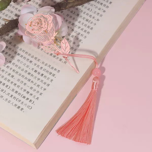 Rose single bookmark