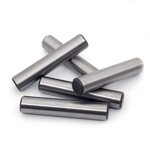 45 steel cylindrical pin white zinc plated fixed pin natural color…