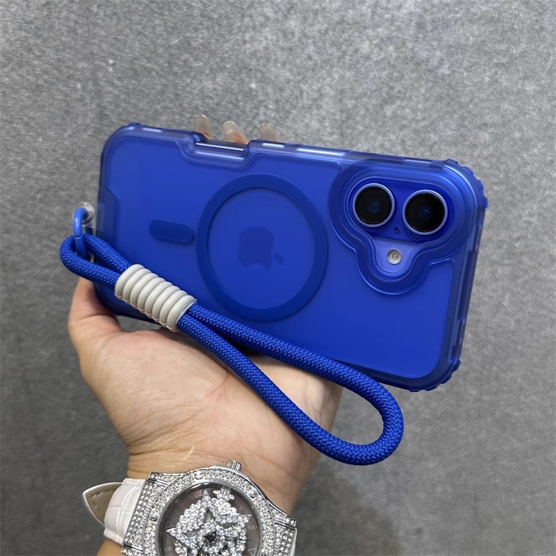 Suitable for Apple 16 Pro Max Thickened Three-In-One Skin-Feel Magnetic Phone Case iPhone 17 Full Coverage Anti-Drop 14 Sets