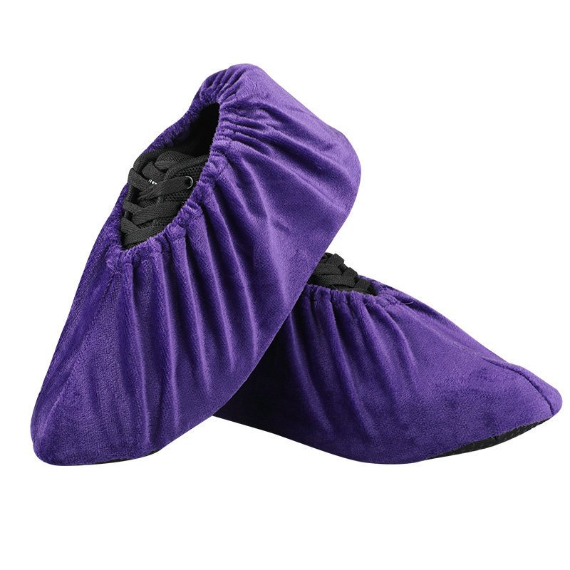 Cubierta de zapatos de franela para adultos centro de datos de interior para el hogar cubierta de pie resistente al desgaste inferior antideslizante engrosada lavable con logotipo