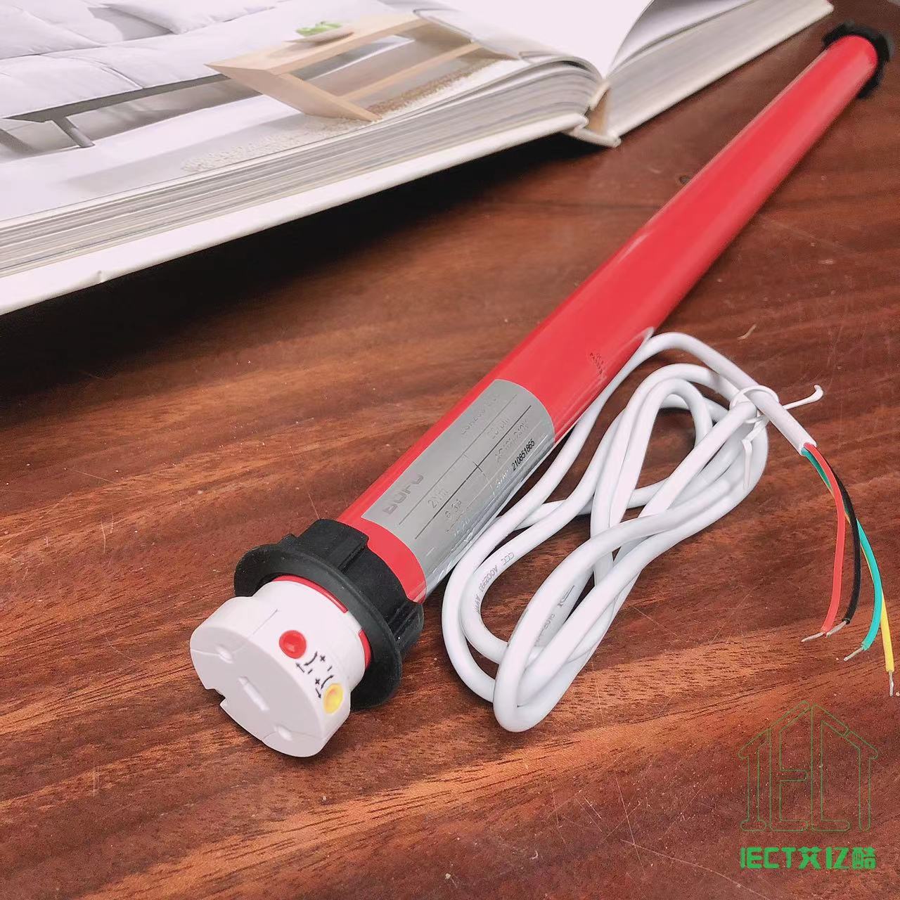 25电动卷帘管状电机智能家居强电两火一零一地4线遥控管状电机