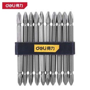 Биты Deli PH2×110 S2 двусторонние 10 шт