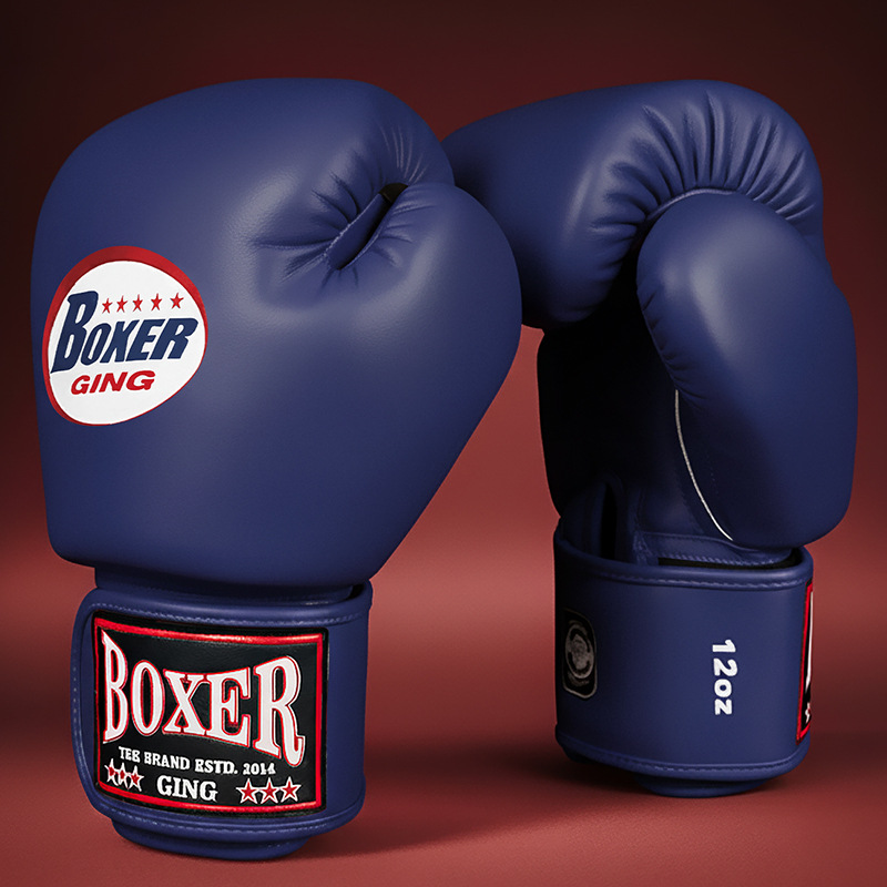 Adult Boxing Gloves for Men and Women, Muay Thai Sanda Fighting Microfiber Leather Professional Boxing Gloves for Sandbag Fighting Competitions Thickeneded