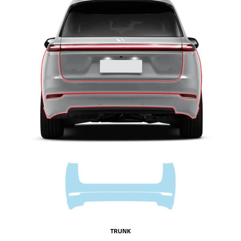 Rear bumper TPU película