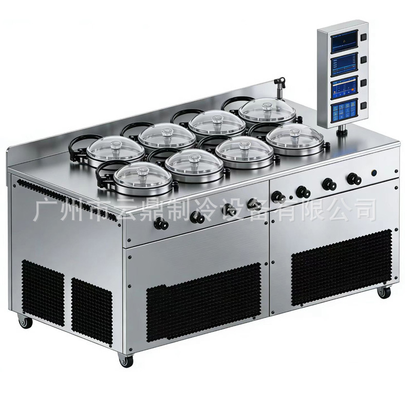 Manufacturer Wholesale 8-Cylinder Ice Cream Machine, Front Counter Ice Cream Machine, Gelato Machine, Handmade Ice Cream Machine