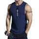Summer muscle fitness fashion brand quick-drying vest new ins running training sports breathable sweat-wicking sleeveless men's T-shirt