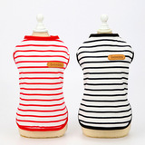 Одежда для домашних животных одежда для собак весна и летняя новая плюшевая собака домашняя одежда Лето 21 повседневное полосатое жилет