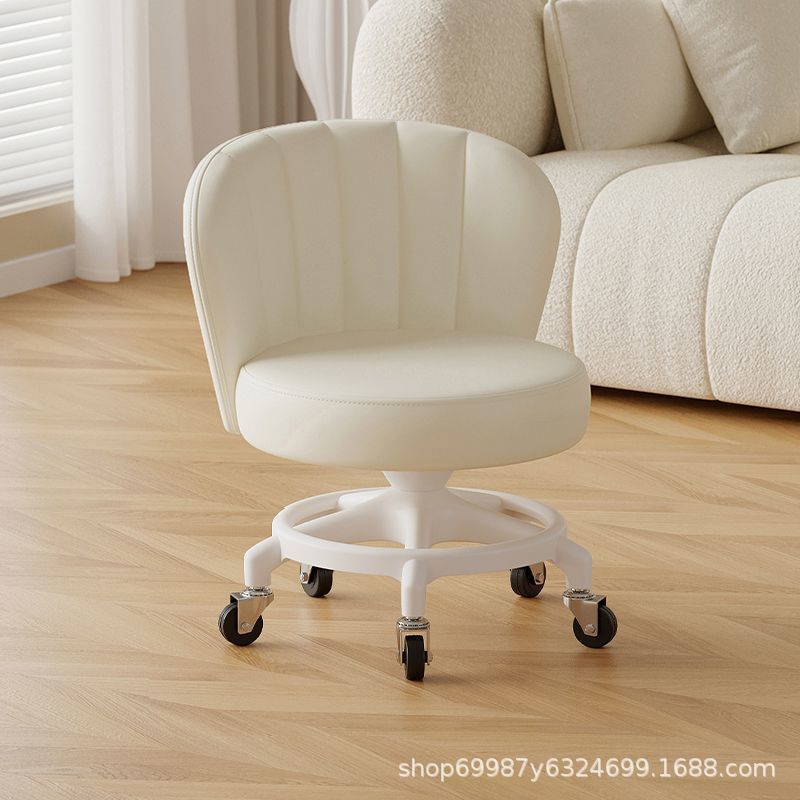 Rueda universal anti-rollback pequeña polea taburete baja silla respaldada para el hogar con un niño banco redondo rueda de correa rueda silenciosa