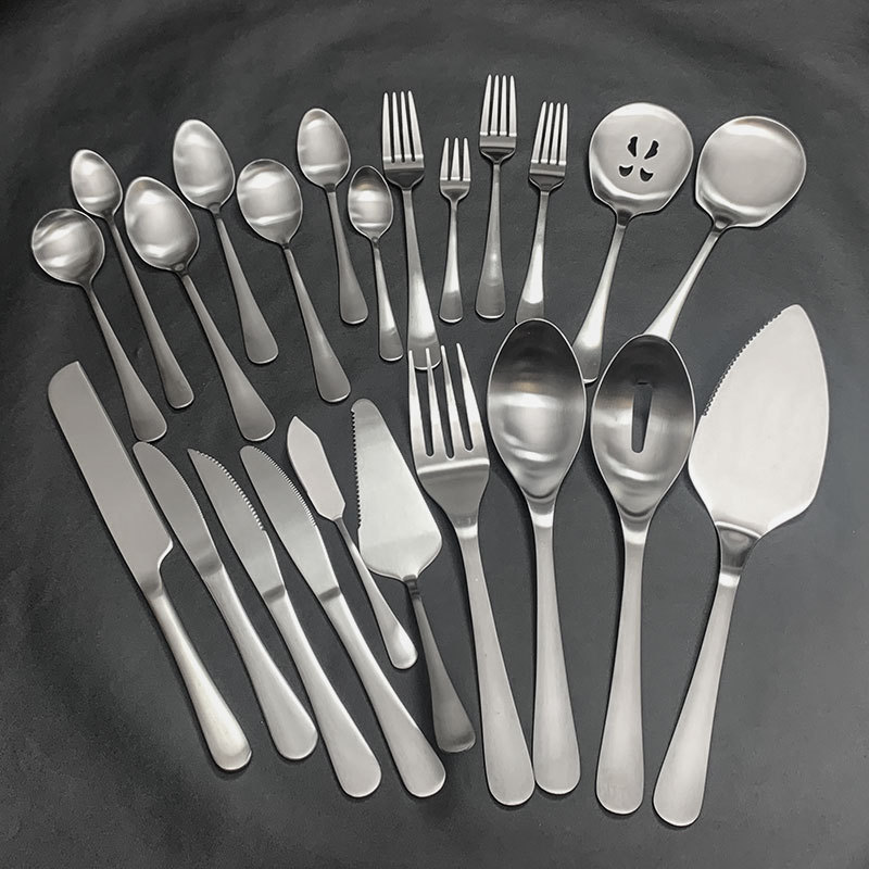 1010 series stainless steel tableware matte steak knife fork spoon…