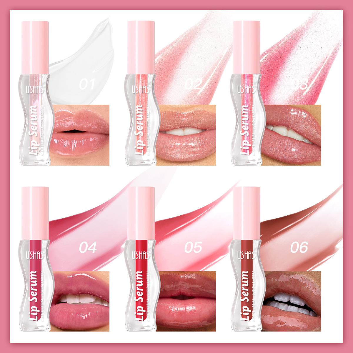 USHAS Europa y los Estados Unidos transfronterizos spot lipstick no se desvanece no pegajoso taza lápiz labial esmalte labial coloreado duradero UC149
