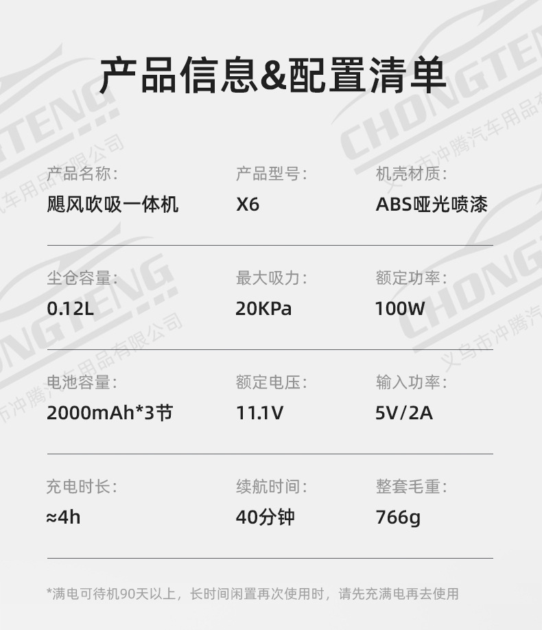 [Premium Selection] Car Vacuum Cleaner Handheld Small Wireless Dual-Use Blowing and Vacuuming Machine with Super Strong Suction for Car and Home Use