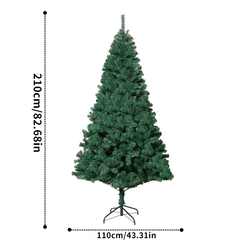 Simulación transfronteriza encriptada árbol de Navidad de PVC Amazon hotel de tamaño completo decoración del centro comercial árbol de Navidad en stock