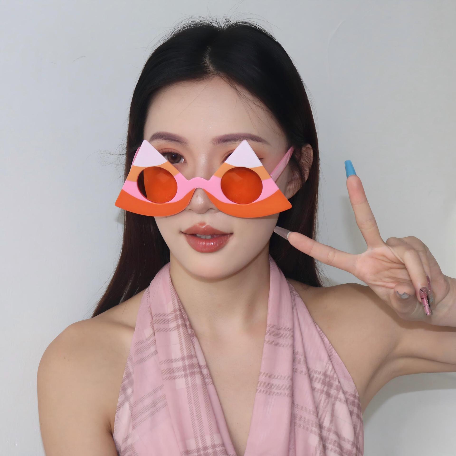 Gafas de Fiesta con Forma de Sandía de Plástico ABS Divertidas para Halloween y Fiestas