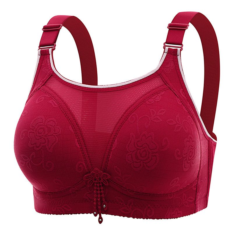 Cross-Border New plus size wireless sexy jacquard push-up side breast collection anti-exposure tube top women's underwear bra