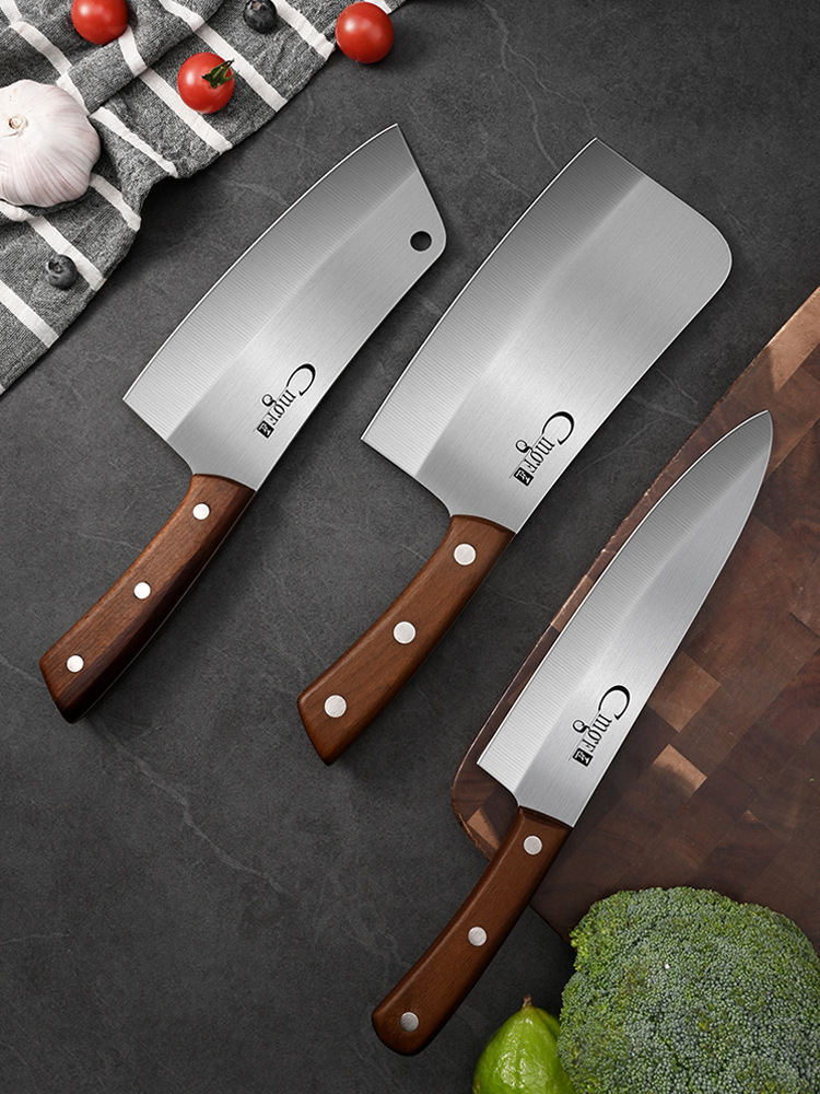 Cuchillo de corte de carne cuchillo de corte de hueso cuchillo de corte de cocina vegetal cortar cocinero de alimentos complementarios tienda insignia cuchillo de cocina doméstico de acero de alto carbono