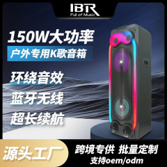 IBR デュアル 12inch ステージパフォーマンスオーディオ マイク付き カラオケ Bluetooth パーティー 結婚式スピーカー 重低音ステレオ