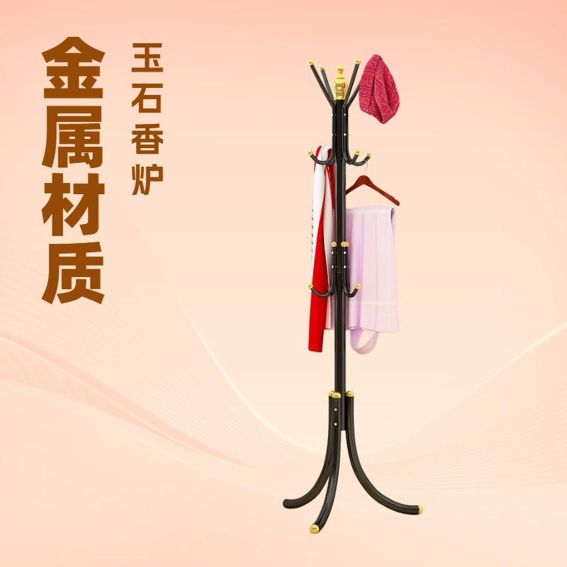 跨境专供衣架简易加粗铁艺热卖欧式组装落地式现代简约衣帽架批发