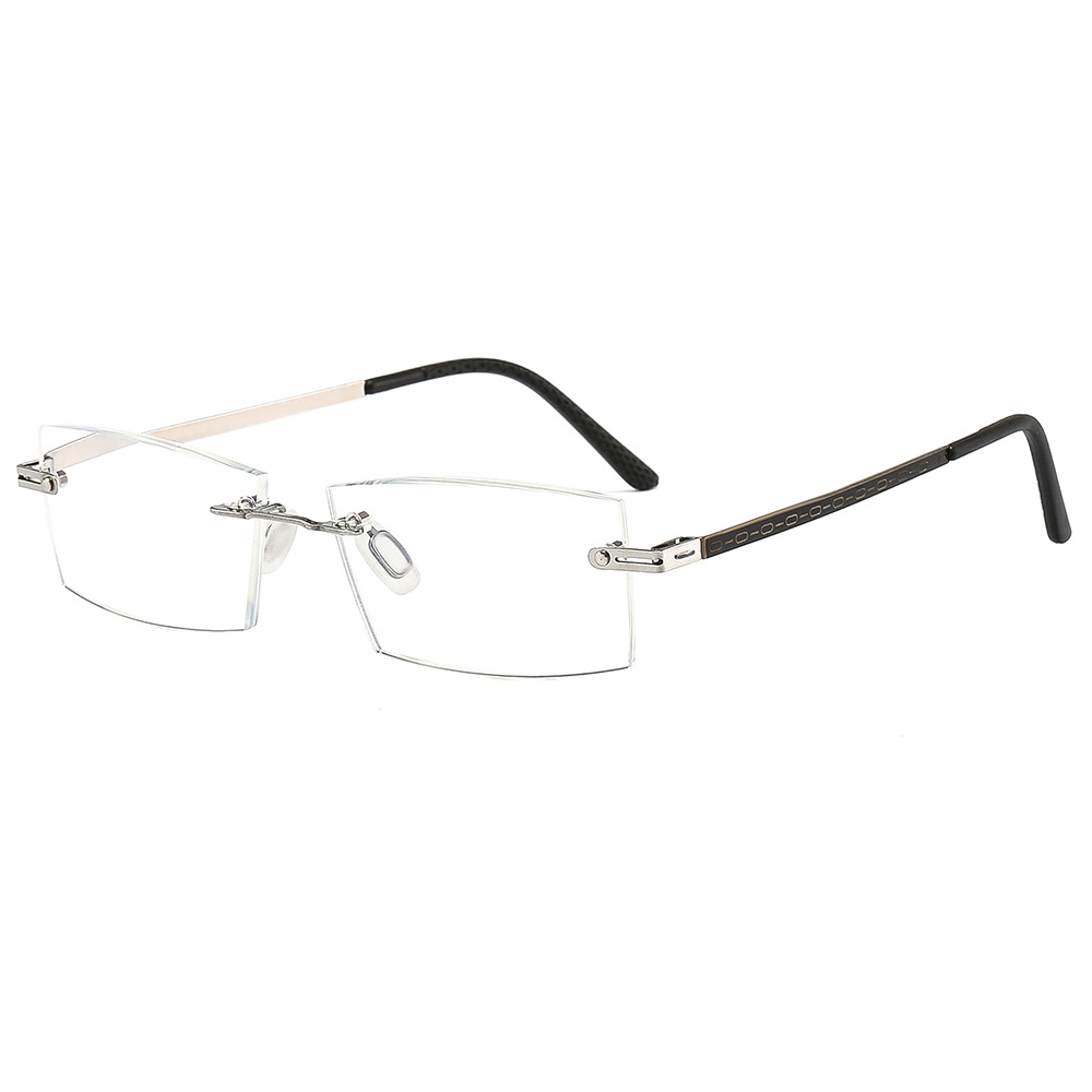 Nueva frontera gafas de lectura anti-Luz Azul ladrillo corte gafas de presbicia medio marco primavera pierna gafas de presbicia