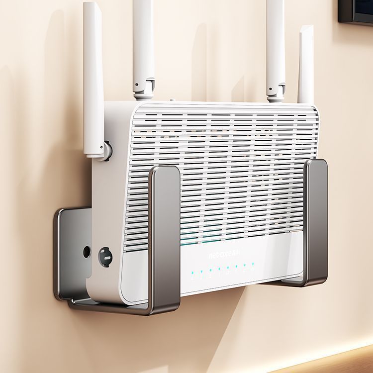 ルーター配置ラック、パンチフリー壁掛け電源タップ固定ブラケット、光猫セットトップボックスブラケット、収納フック|undefined