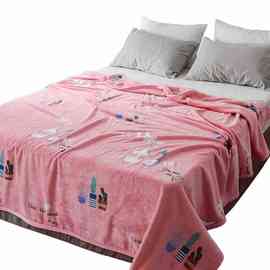 Y8Z毛毯法兰绒毯加厚双人珊瑚绒子冬季床单人学生宿舍午睡盖毯毛