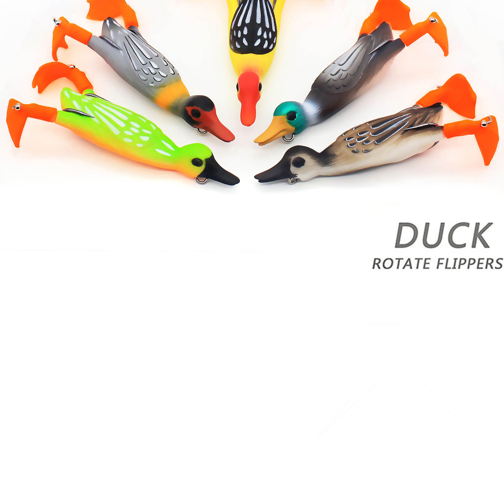 5 Colors Floating Frogs Fishing Lures Soft Baits Bass Trout Fresh Water Fishing Lure