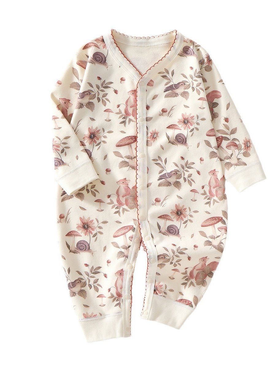 Mono de bebé de algodón puro, ropa de bebé recién nacido, pelele de primavera y otoño, mono de manga larga, suave