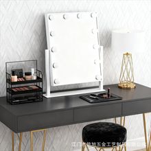 书桌镜子好莱坞化妆镜化妆师专用梳妆镜调镜光LED灯三色光调光