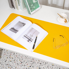 Leather mouse pad desk pad custom large wholesale computer desk pad student desk desk writing pad two-color waterproof