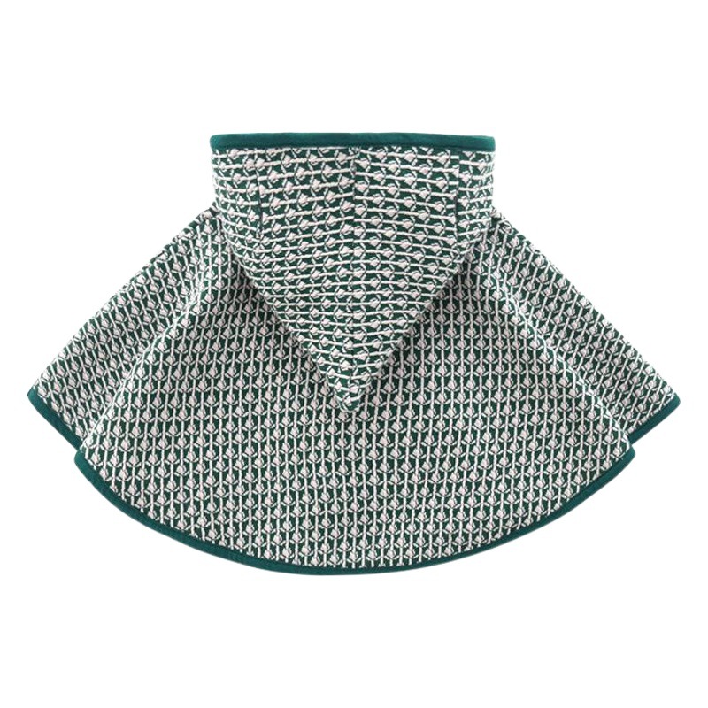 Cross-Border Children's Clothing, Windproof Shawl, Single-Layer Hooded Christmas Baby Cape, Children's Cape, Short Style for Spring and Autumn