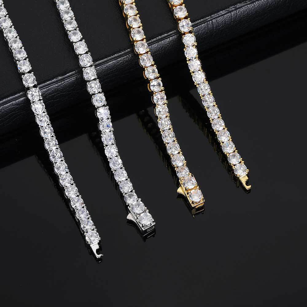 Holiday, Street Occasion Hip-hop Geometric Copper Inlay Zircon Necklace
