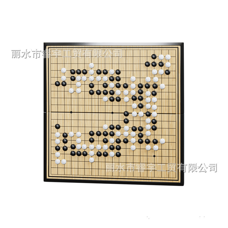 囲碁五目並べ磁気式初心者向け子供学生知育白黒駒収納盤セット直販|undefined