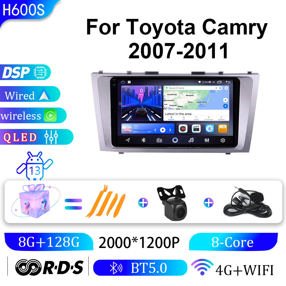 Suitable for Toyota 07-11 Camry car navigation Android large screen Bluetooth gps reversing image navigator 3