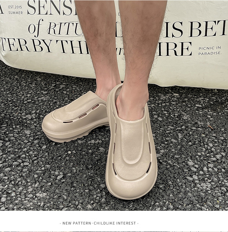 Chef Shoes Closed Toe Solid Color Comfortable Indoor Slip-ons_voghion.com
