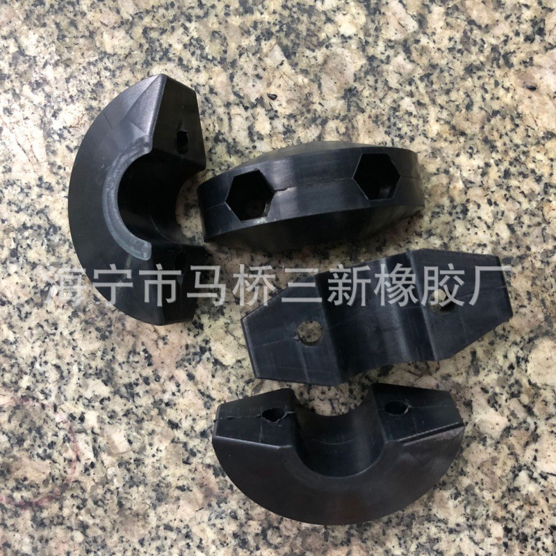 高硬度橡胶块 弧形丁腈胶减震块 半圆形减震橡胶块  90度丁腈胶块
